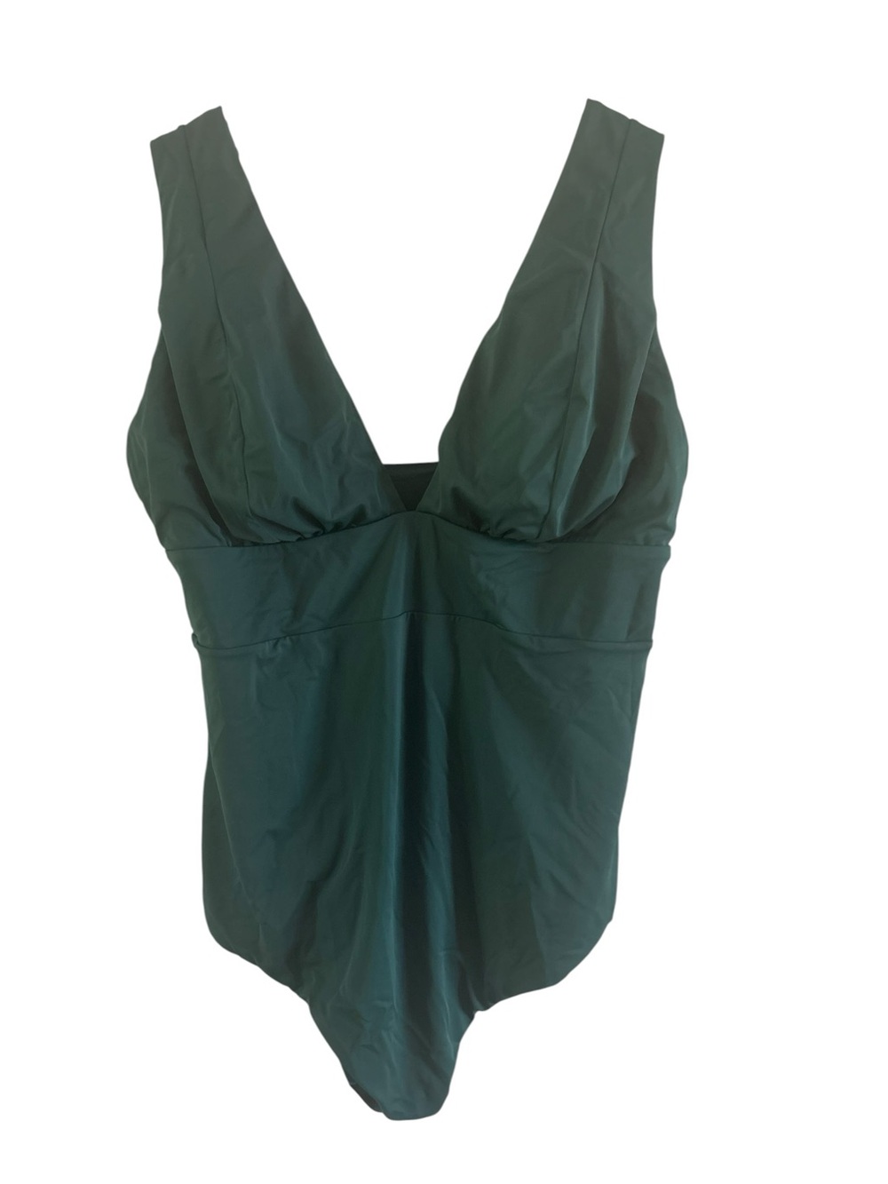 Andie The Mykonos swim suit One Piece Deep Green  Plus Size long torso size 3XT